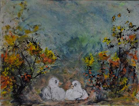 Love birds – malerier af miss