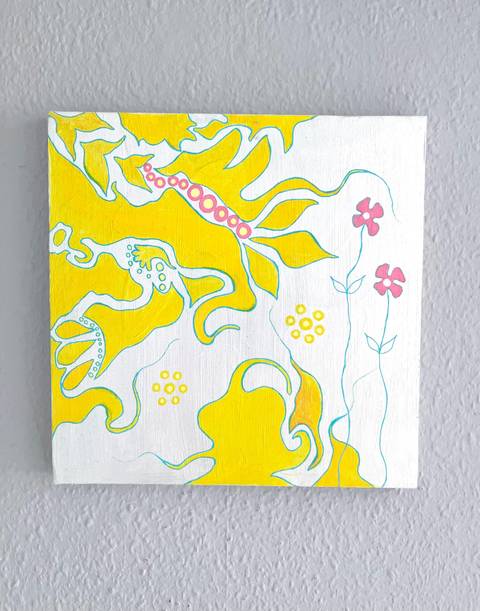Solar plexus chakra – malerier af Jeanette Wetterstein Larsen