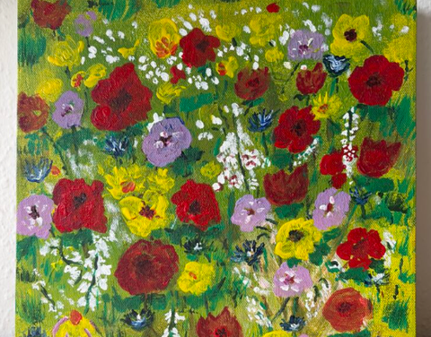 Blomster – malerier af Jacob Winkler