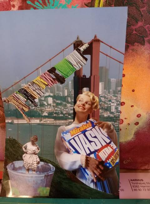 laundry day – collager af Gitte Kjærgaard Jensen