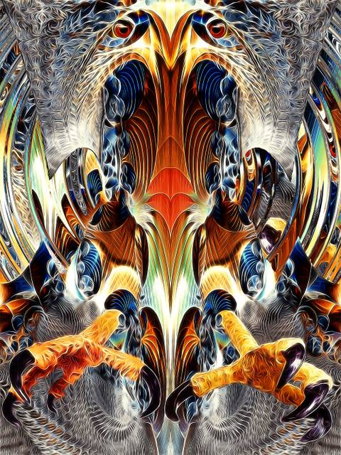 Bird of Prey – digital kunst af Robin Petersen
