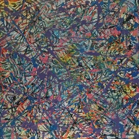 Spider-Webbing-Colours – malerier af Shayne Sway