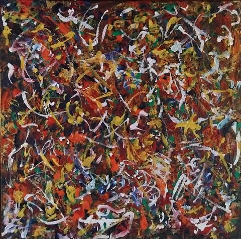 Ancient Dancing Colours – malerier af Shayne Sway