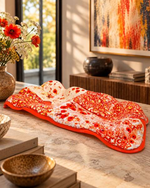 Rolling Cornfield – glaskunst af Micko Glass Art