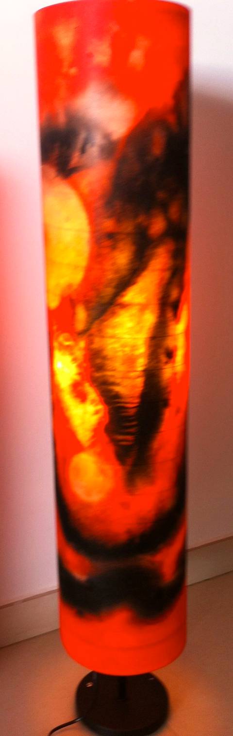 Irish harp lamp