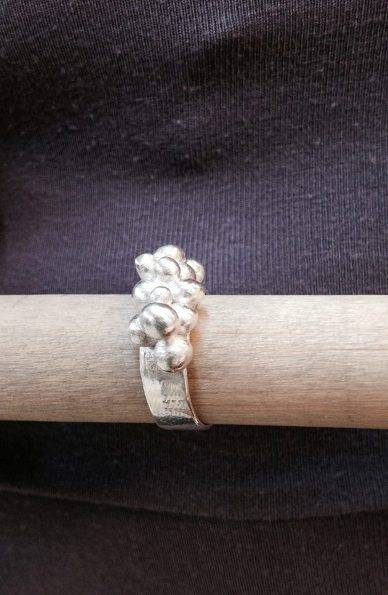 Sølv Perle Ring