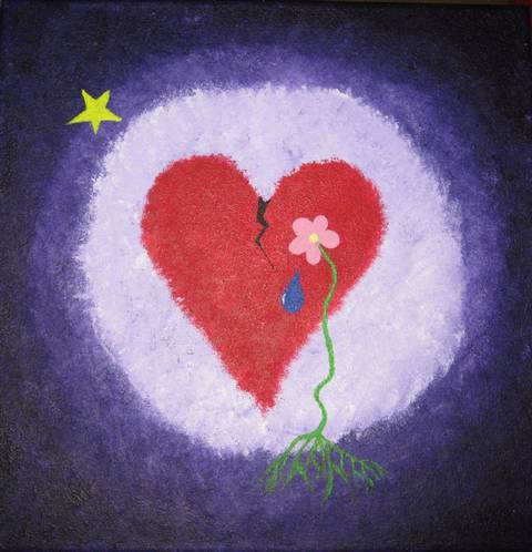 all though my heart broke the flower sti