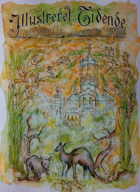 Villa Aldersro - En Sommerdrøm – mixedmedia af frank monrad christensen
