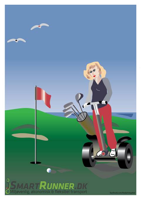 Wheels on a Golf court