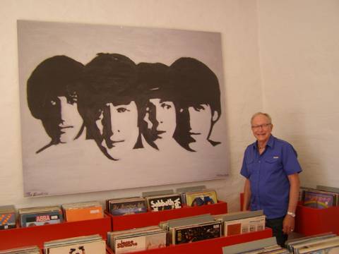 mit beatles maleri på udstilling