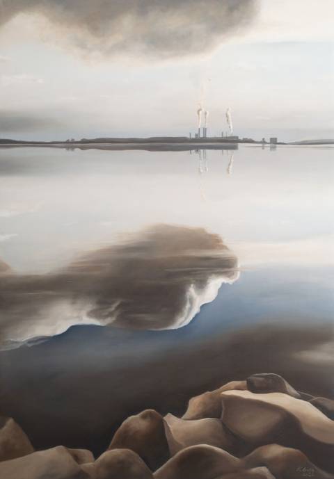 Limfjorden (solgt) – maleri af Groth