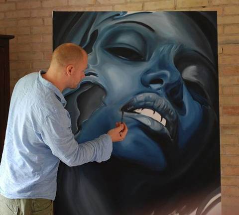 Blue lady