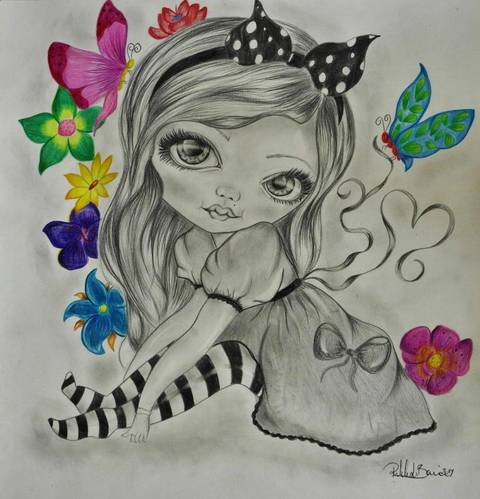 Tegning "little beauty"