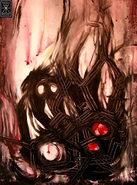 Fear. Painting-feeling