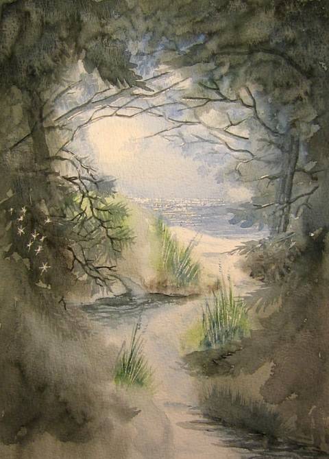 'at night'