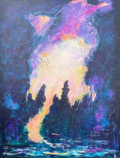 The light behind – maleri af Jette Gjerum