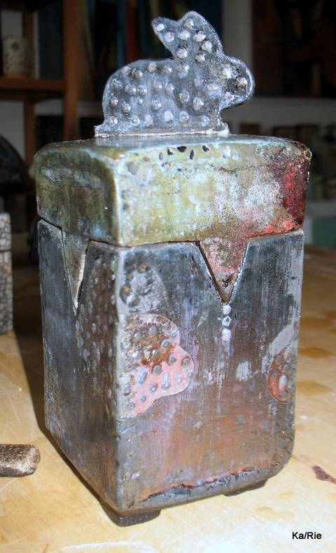 raku- lågkrukke