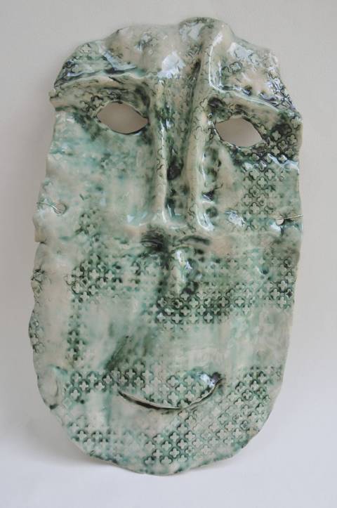 Grøn blank maske