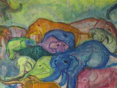 Elefant kluddermor