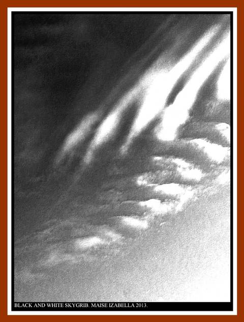 BLACK AND WHITW SKYGRIB