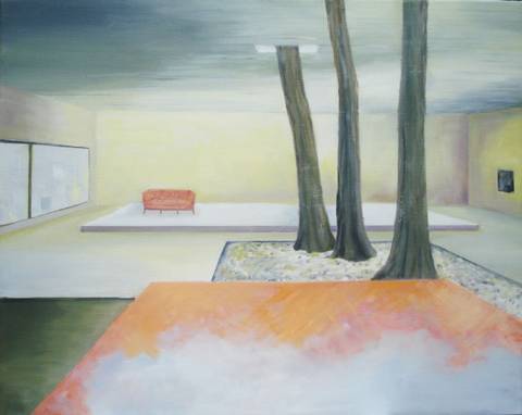 Et sofastykke – maleri af Ruth Jensen