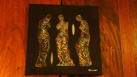 Venus resoning – stencils af Per Corell