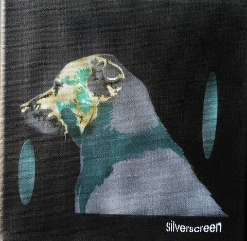 "Tempelhund" – stencils af Per Corell