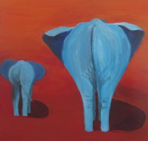 Blue elephants