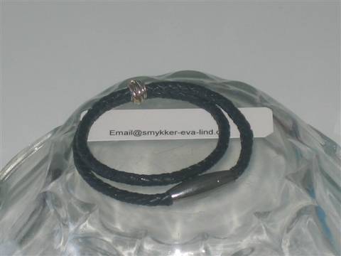 armbånd dobbelt læder magnetlås og Pando