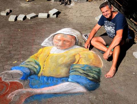 Street art in Klovborg....:) (The Milkma