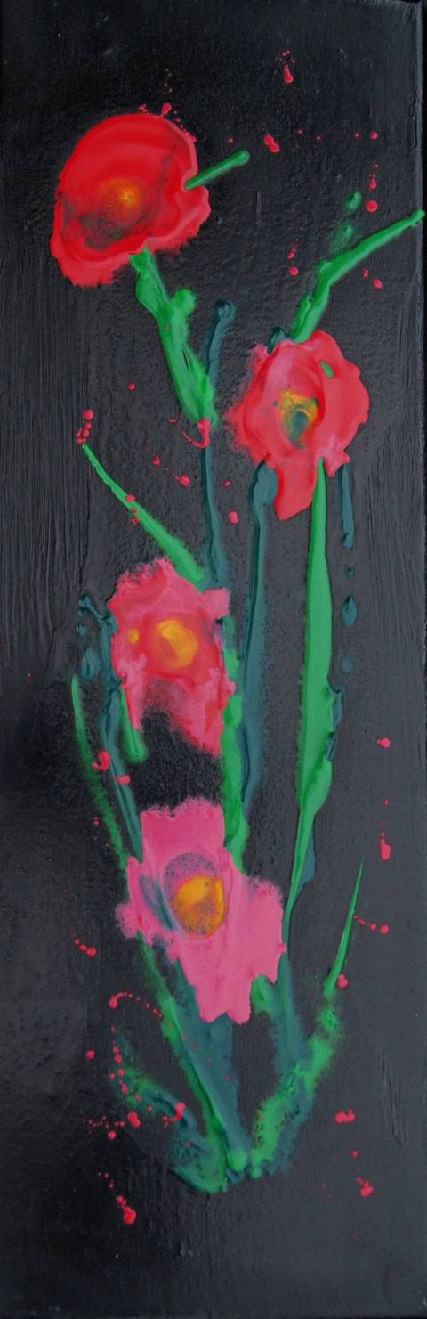 Røde voksblomster