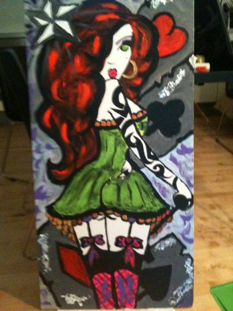 red head pin-up