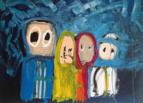 Faces in the night