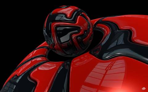Cracked Red And Black