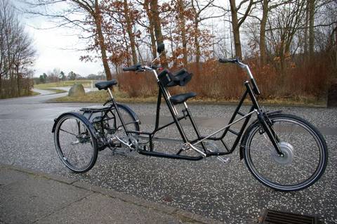 3-hjulet Handicaptandem med el-motor. – foto af Jørgen Wolfeld Pedersen