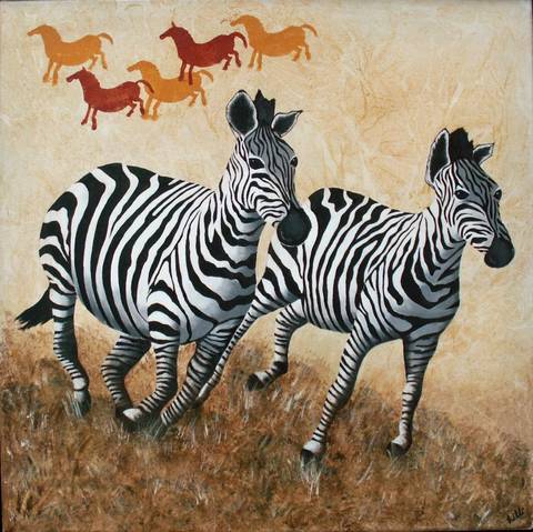 Zebra i løb